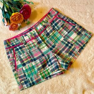 Vineyard Vines Madras Patchwork Shorts, Sz 00